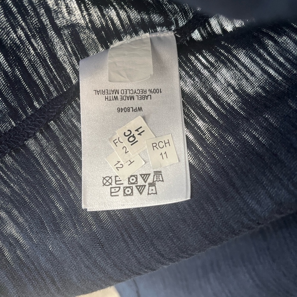 Style & Co. Dark Blue Blouse with Light Blue Embroidery - Picture 7 of 8